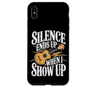 Silence Ends Up When I Show Up Ukulele Music Case for iPhone XS Max