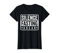 Silence, Fasting Ahead Value Graphic T-Shirt, Women, Black, XS