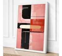 Silence Geometric Canvas Wall Art Print 30x20 Inch | Ready to Hang, Gallery Wrapped, Fade-Resistant Inks, Securely Packaged, UK Made