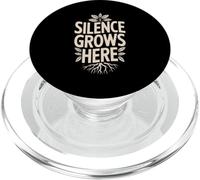 Silence Grows Here Quiet Nature Calm Mind PopSockets PopGrip for MagSafe