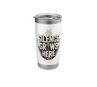 Silence Grows Here Quiet Nature Calm Mind Stainless Steel Insulated Tumbler