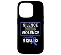 Silence Hides Violence Child Abuse Prevention Support Squad Case for iPhone 14 Pro