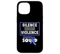 Silence Hides Violence Child Abuse Prevention Support Squad Case for iPhone 15
