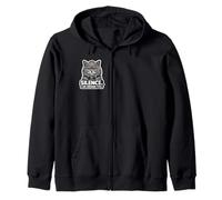 Silence I Am Judging You Funny Cat Cute British Shorthair Zip Hoodie