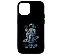 SILENCE IN THE ORBIT funny astronaut having coffee and chill Case for iPhone 12/12 Pro