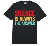 Silence is Always The Answer Calm Mind Comfort Colors Adult Heavyweight T-Shirt
