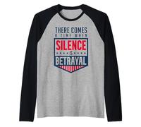 Silence is Betrayal Raglan Baseball Tee