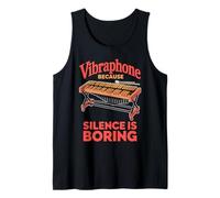 Silence is Boring Marching Band Vibraphonist Vibraphone Tank Top
