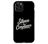 Silence is Compliance Stop Racists Anti Trump Vance Case for iPhone 11 Pro