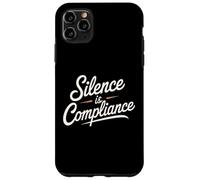Silence is Compliance Stop Racists Anti Trump Vance Case for iPhone 11 Pro Max