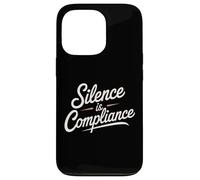 Silence is Compliance Stop Racists Anti Trump Vance Case for iPhone 13 Pro