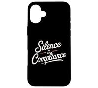 Silence is Compliance Stop Racists Anti Trump Vance Case for iPhone 16 Plus