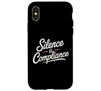 Silence is Compliance Stop Racists Anti Trump Vance Case for iPhone X/XS