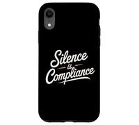 Silence is Compliance Stop Racists Anti Trump Vance Case for iPhone XR