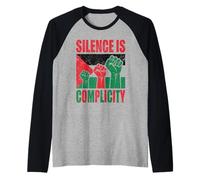 Silence is Complicity Activism Graphic Raglan Baseball Tee