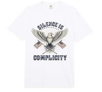 Silence is Complicity Liberal Democrat Freedom Equal Rights Comfort Colors Adult Heavyweight T-Shirt