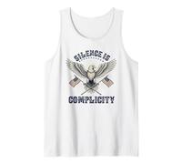 Silence is Complicity Liberal Democrat Freedom Equal Rights Tank Top