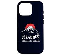 Silence is Golden Japanese Proverb Zen Wisdom Case for iPhone 16 Pro