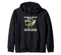 Silence Is Golden Unless You Have a Jack Russell Terrier Zip Hoodie