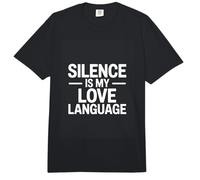 Silence is My Love Language Introvert Mood Comfort Colors Adult Heavyweight T-Shirt