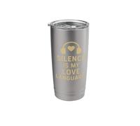 Silence is My Love Language Stainless Steel Insulated Tumbler