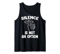 Silence is not an Option. Women's Right to Vote Suffrage Tank Top