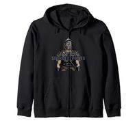 Silence Is Power Spartan Warrior Design Zip Hoodie