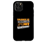 Silence Is Terrifying Hit Something Funny Drumming A Drummer Case for iPhone 11 Pro
