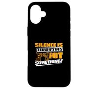 Silence Is Terrifying Hit Something Funny Drumming A Drummer Case for iPhone 16 Plus