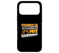Silence Is Terrifying Hit Something Funny Drumming A Drummer Case for iPhone 17 Pro Max