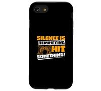 Silence Is Terrifying Hit Something Funny Drumming A Drummer Case for iPhone SE (2020) / 7/8