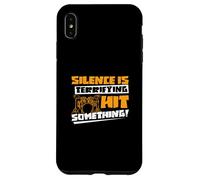 Silence Is Terrifying Hit Something Funny Drumming A Drummer Case for iPhone XS Max