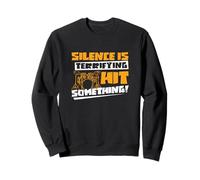 Silence Is Terrifying Hit Something Funny Drumming A Drummer Sweatshirt