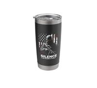 Silence is The Deadliest Weapon Tactical Stainless Steel Insulated Tumbler