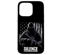 SILENCE IS THE DEADLIEST WEAPON Tactical Vector Case for iPhone 15 Pro Max