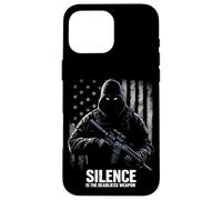 SILENCE IS THE DEADLIEST WEAPON Tactical Vector Case for iPhone 16 Pro Max