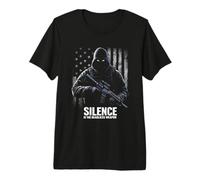 Silence is THE Deadliest Weapon Tactical Vector Premium T-Shirt