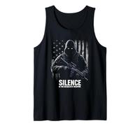 Silence is THE Deadliest Weapon Tactical Vector Tank Top