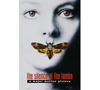 "SILENCE OF THE LAMBS" - Foster/Hopkins.Classic Horror Movie Poster - Poster Size : A3