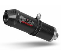 Mivv Exhaust Muffler Oval Carbon with Carbon Cap for Bmw F 800 S St 2006 > 2012