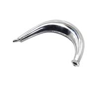 Silencer Motorcycle 1Pc Half Moon Silencer Muffler Exhaust For 49cc 60cc 66cc 80cc 2-Stroke Engine Motor Motorized Bicycle Bike Motorcycles