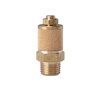 Silencer, sintered bronce/brass, adjustable exhaust air, R 1, SW 36 mm, operating dr. Max. 10 bar, operating temp. -10 °C ~ 250 °C