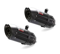 SILENCERS MIVV SUONO STEEL BLACK FOR KAWASAKI Z 1000 2010-2013