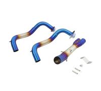 SilenExhaust Mufflercer Exhaust Pipe Full Systems Motorcycle Exhaust Escape Silencer For R7 For MT07 For FZ07 2023 Front Link Pipe Muffler DB Killer(Blue)