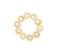 SILENRADAWN 10 Pcs 29mm Diameter Copper Piezo Discs for Acoustic Guitars and Drums, Piezoelectric Transducer Elements with Diaphragm for Microphones and Stomp Boxes