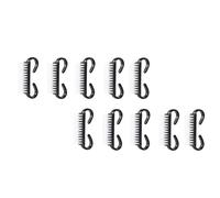 SILENRADAWN 10 Pcs Small Black Plastic Nail Cleaning Brushes Set, Fingernail Scrubbers for Manicure Dust Removal and Nail Art Detailing, Hand and Foot Care Tools