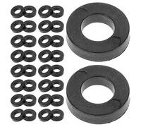SILENRADAWN 100pcs Black Plastic Drum Washers for Jazz Drum Kits with Antislip Design and Vibration Reduction Essential Maintenance Accessory for Performances and Recordings