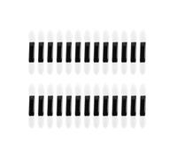 SILENRADAWN 100pcs Disposable Double-ended Eye Shadow Sponge Brushes with Two Sizes round Heads for Precision Application, Made of Sponge and Plastic, for Holidays and Parties Makeup