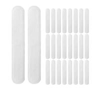 SILENRADAWN 100PCS Disposable Self-Adhesive Sweat Pads for Shirt Collar Protection White Sweat-Absorbing Neck Liners Collar Protector Strips for Clothes and Hats