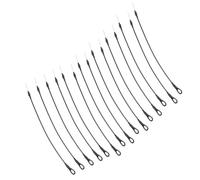 SILENRADAWN 100pcs Security Lanyards Anti-Lost Steel Wire Cables Black Plastic Magnetic Buckle Compatible with Most Hard Tags for Retail Store Loss Prevention